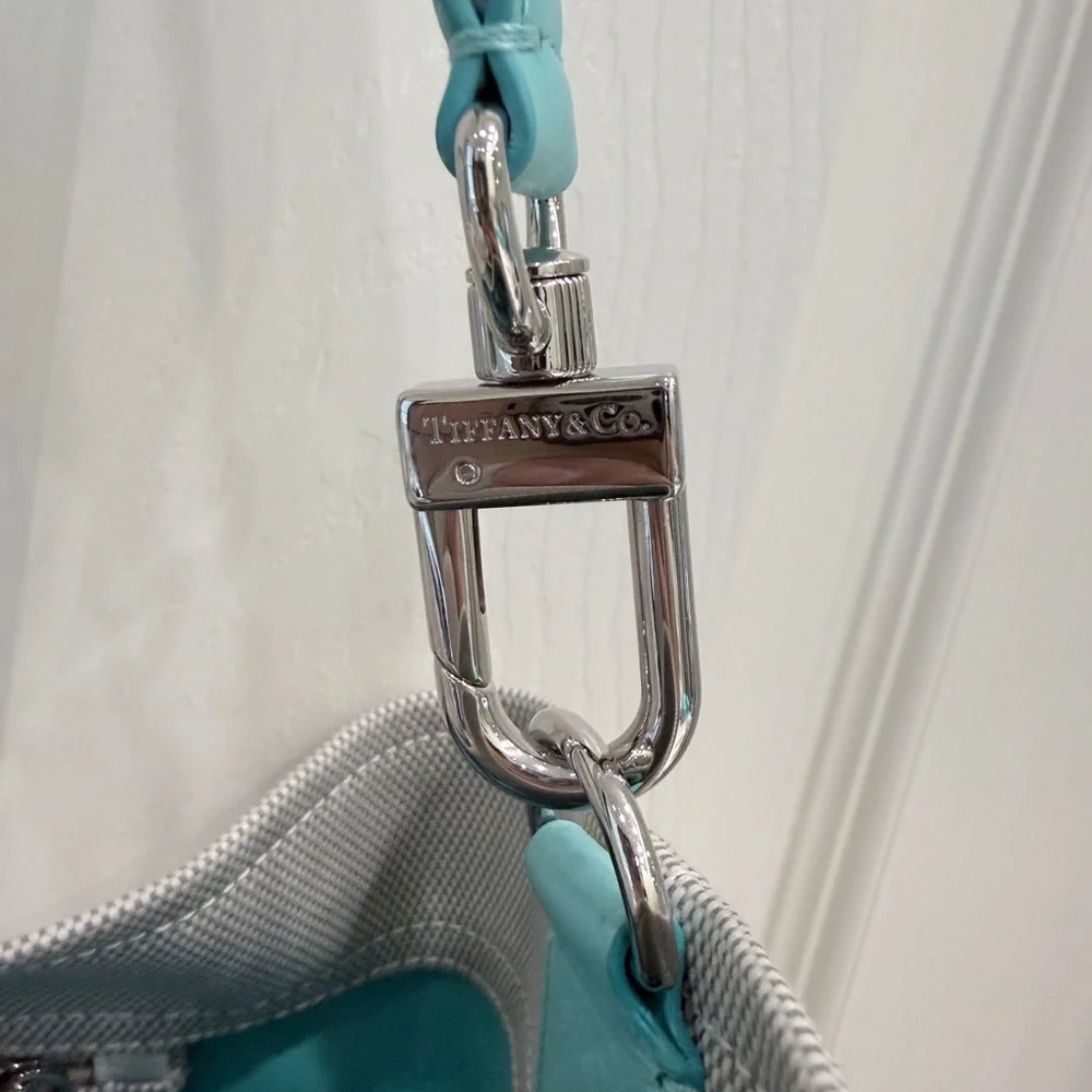 Tiffany & Co. Silver Large Canvas Tote - Picture 3 of 7